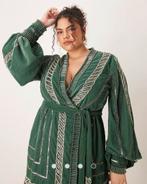 Fluwelen omslagjurk wikkeljurk maat 48 Wauw! Prachtig!, Kleding | Dames, Grote Maten, Verzenden, Jurk, Nieuw, Asos