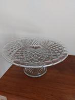 Vintage glazen taartplateau., Antiek en Kunst, Ophalen of Verzenden