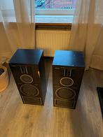 Philips Stereo Speakers - Kat schade, werken prima, Audio, Tv en Foto, Luidsprekers, Ophalen, Gebruikt, Front, Rear of Stereo speakers