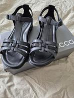 Zwart Lederen sandalen(ecco), Ophalen, Nieuw, Zwart, Sandalen of Muiltjes