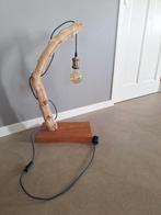 Mooie Houten tafellamp, Ophalen, Gebruikt, 50 tot 75 cm, Landelijk