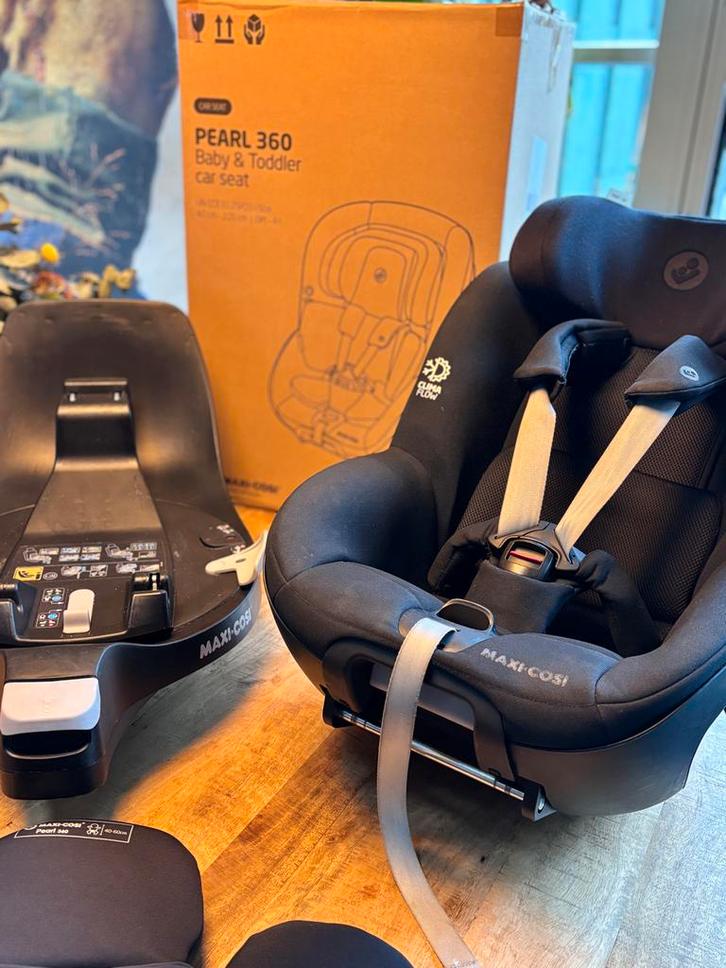 COMPLEET Maxi Cosi Pearl 360 + Isofix Base + zitVerkleiner, Kinderen en Baby's, Autostoeltjes, Zo goed als nieuw, Maxi-Cosi, 0 t/m 18 kg