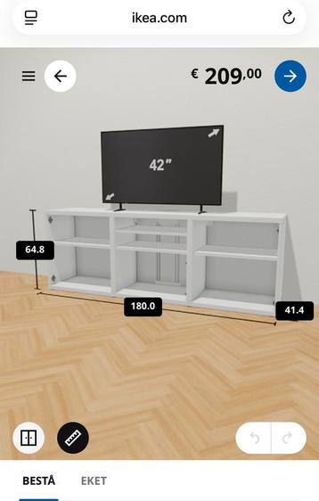 Ikea Besta / Lappviken 180 cm breed - afbeelding 3