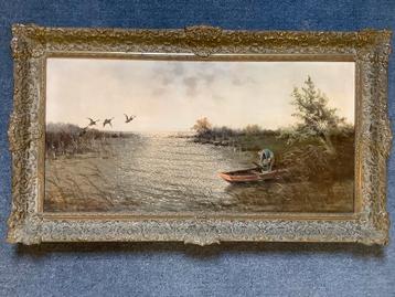 Vintage schilderij beschikbaar voor biedingen