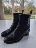 korte laarsjes, zwart leer, Kleding | Dames, Zwart, Lage of Enkellaarzen, Ophalen of Verzenden, Zo goed als nieuw
