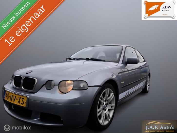 BMW 3-serie Compact 316ti 1ste eigenaar Apk Airco Stoer!, Auto's, BMW, Bedrijf, Te koop, 3-Serie, ABS, Airbags, Alarm, Boordcomputer