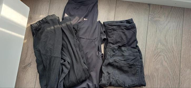 Zwangerschapskleding Stretch Maat L, Kleding | Dames, Positiekleding, Gedragen, Broek of Spijkerbroek, Maat 42/44 (L), Zwart, Ophalen of Verzenden