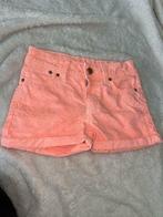 Vingino 128 8 soft neon oranje short korte broek, Broek, Zo goed als nieuw, Vingino, Verzenden