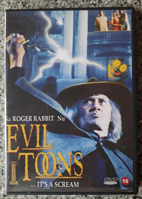 DVD  Evil Toons Horror humor actie animatie met speelfilm, Cd's en Dvd's, Dvd's | Horror, Zo goed als nieuw, Vanaf 16 jaar, Ophalen of Verzenden