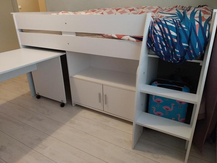 Halfhoogslaper, Kinderen en Baby's, Kinderkamer | Stapelbedden en Hoogslapers, Zo goed als nieuw, Halfhoogslaper, Ophalen