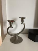 Metawa Holland Tinnen Dubbele Kandelaar, Ophalen of Verzenden, Overige materialen