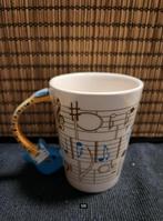 Gitaar mok blauw, Huis en Inrichting, Keuken | Servies, Keramiek, Nieuw, Ophalen of Verzenden, Overige stijlen