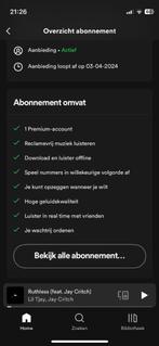 Spotify Premium 3 maanden, Tickets en Kaartjes, Kortingen en Cadeaubonnen