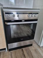 Rvs gasfornuis met oven., Witgoed en Apparatuur, Fornuizen, 4 kookzones, 85 tot 90 cm, Zo goed als nieuw, Inbouw