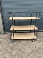 zwarte bakkerskast, 3 planken, decoratief gebruik, Huis en Inrichting, Ophalen, Gebruikt