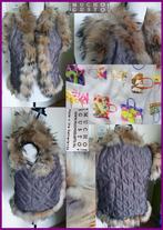 MUCHO GUSTO supermooie gilet met bont versiering maat S, Kleding | Dames, Maat 38/40 (M), Bruin, Nieuw, Ophalen of Verzenden