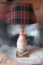 Vintage bowlingkegel lamp, Huis en Inrichting, Lampen | Tafellampen, Ophalen of Verzenden, Zo goed als nieuw, Hout, Minder dan 50 cm