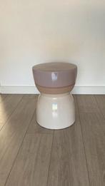 Bijzettafel, Huis en Inrichting, Tafels | Bijzettafels, Ophalen, Minder dan 55 cm, Rond, Zo goed als nieuw