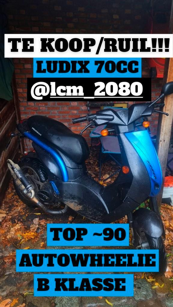PEUGEOT LUDIX 70CC, Fietsen en Brommers, Snorfietsen en Snorscooters, Gebruikt, Peugeot, Tweetakt, Ophalen of Verzenden