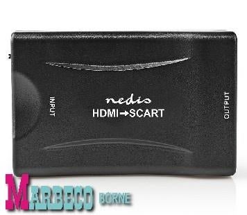 HDMI naar Scart Converter, Omvormer, HDMI In, Scart Uit, Nedis, Nieuw, Info@marbeco.nl, Ophalen of Verzenden