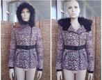 Coolcat Cool Cat winterjas capuchon ceintuur luipaardprint S, Kleding | Dames, Jassen | Winter, Bruin, Nieuw, Ophalen of Verzenden