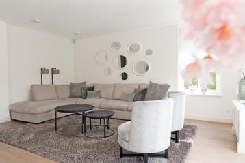 Hoekbank met eiland links + toebehoren (complete set)