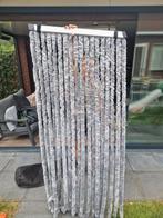 Voortent gordijn / deurhor (grijs, pluizige strengen), Ophalen of Verzenden, Zo goed als nieuw