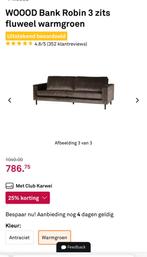 Woood bank velvet groen 3 zits karwei, Ophalen, 75 tot 100 cm, Zo goed als nieuw, Minder dan 150 cm