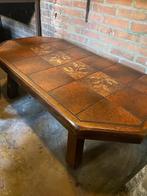 Salontafel eikenhout met tegels, Ophalen, Gebruikt, 100 tot 150 cm, 50 tot 100 cm