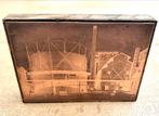 Vintage koperen etsplaat Gasfabriek, Ophalen of Verzenden