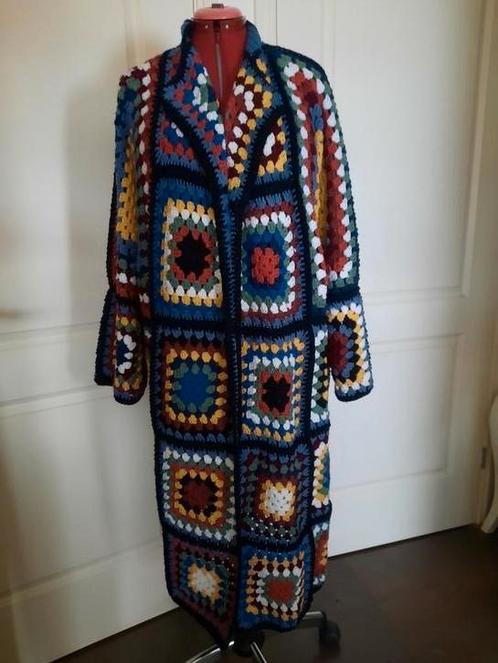 Lang gehaakt granny square vest 44, Kleding | Dames, Truien en Vesten, Nieuw, Maat 42/44 (L), Overige kleuren, Verzenden