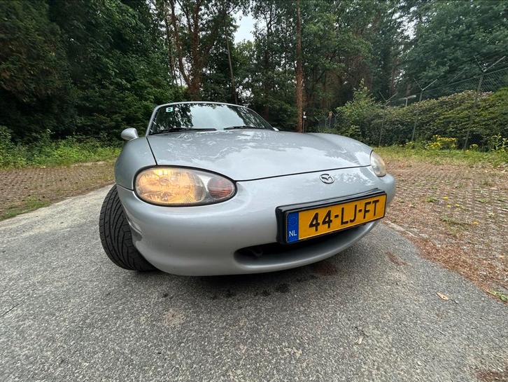Mazda MX-5 NB 1.6 I 1999 Grijs met hardtop, Auto's, Mazda, Particulier, MX-5, Benzine, Cabriolet, Handgeschakeld, Geïmporteerd