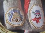 Borduurpatroon  Kerst klokken en Sneeuwpop  nr 2363, Hobby en Vrije tijd, Borduren en Borduurmachines, Verzenden, Nieuw, Handborduren