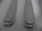 6 st vintage Art deco bestek RVS lepel vork 1930-1940 p stuk, Ophalen of Verzenden