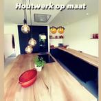 Unieke en massiefe boomstam keuken bladen op maat, Nieuw, Ophalen of Verzenden, Hout, De houtsmid