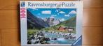 Ravensburger, Karwandelgebergte Oostenrijk. 1000 stukjes, Ophalen, 500 t/m 1500 stukjes, Zo goed als nieuw, Legpuzzel