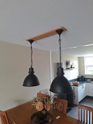 Mooi set hanglampen donker bruin/zwart beschikbaar voor biedingen