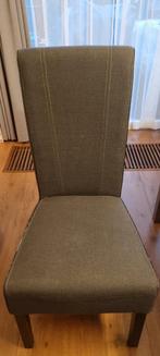 6 Grijze Stoffen Stoelen waarvan 3 in minder goede staat, Huis en Inrichting, Stoelen, Ophalen, Gebruikt, Grijs, Vijf, Zes of meer stoelen
