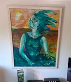 Schilderij Groene Vrouw, Ophalen