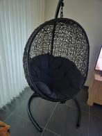 Hangstoel egg zwart. Voor zowel binnen als voor buiten, Tuin en Terras, Tuinstoelen, Ophalen, Zo goed als nieuw, Overige materialen