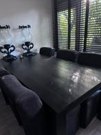 Inboedel teakhout eettafel dressoir salontafel stoelen 6x, Ophalen