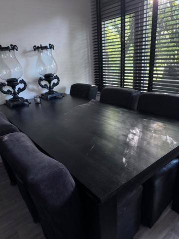 Inboedel teakhout eettafel dressoir salontafel stoelen 6x beschikbaar voor biedingen