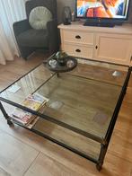 Glazen salontafel, Huis en Inrichting, Tafels | Salontafels, Ophalen, 100 tot 150 cm, 50 tot 100 cm, Zo goed als nieuw