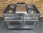 🔥Luxe Boretti Fornuis 100cm RVS 2 ovens 5 pits Frytop, Witgoed en Apparatuur, Fornuizen, Niet ingevuld, 60 cm of meer, Niet ingevuld