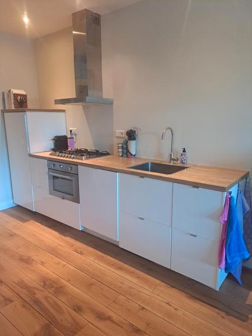 Rechte Ikea keuken, Huis en Inrichting, Keuken | Complete keukens, Gebruikt, Enkelwandige keuken, Wit, Ophalen