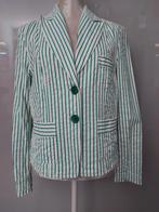 GROEN GESTREEPTE  BLAZER MAAT 42, Ophalen of Verzenden, Zo goed als nieuw, Maat 42/44 (L), Groen