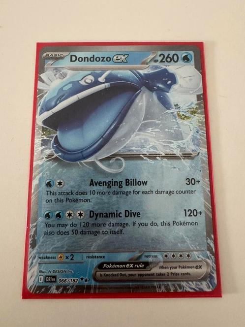 Dondozo ex 066/182, Hobby en Vrije tijd, Verzamelkaartspellen | Pokémon, Zo goed als nieuw, Losse kaart, Ophalen of Verzenden