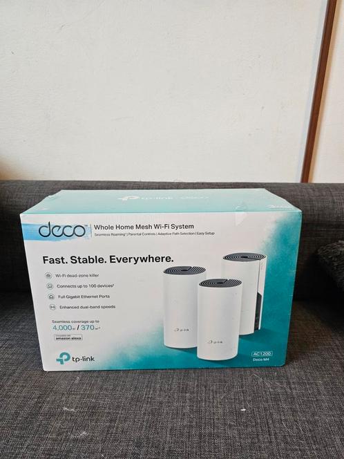 TP-Link Deco M4 - Pack of 3 (Sealed), Computers en Software, WiFi-versterkers, Nieuw, Ophalen