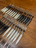 Klein kleine vork vorken vorkjes 48 stuks vintaga brocante, Ophalen of Verzenden, Zo goed als nieuw, Rvs of Chroom