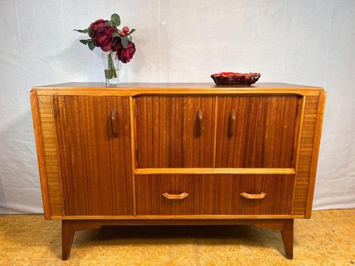 Gratis bezorging!Mid-Century Retro Vintage Teak Dressoir1960, Huis en Inrichting, Kasten | Dressoirs, Gebruikt, 100 tot 150 cm